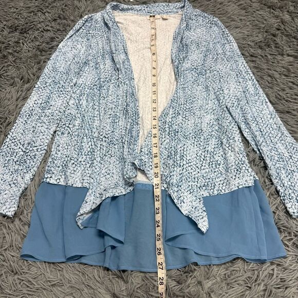 LOGO Lori Goldstein Open Front Cardigan Size Small - Picture 5 of 7